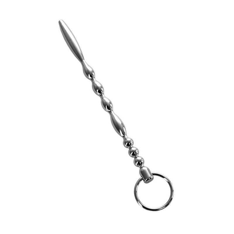 Metal Silver Urethral Plug With Ring