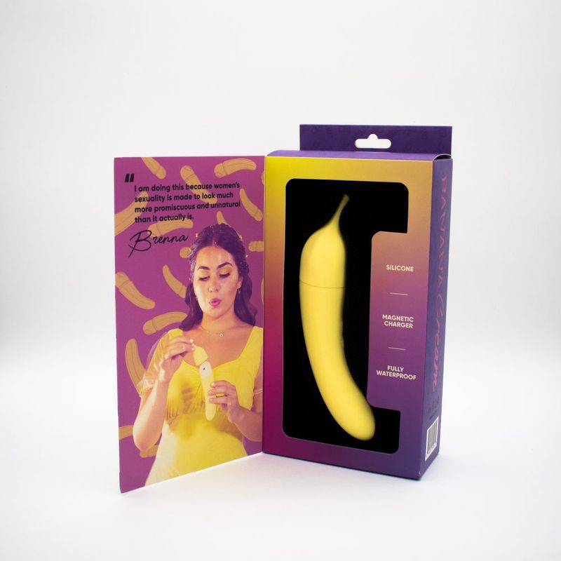 Natalies Toy Box Banana Cream Air Pulse G Spot Vibrator